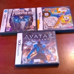 Three Nintendo DS games